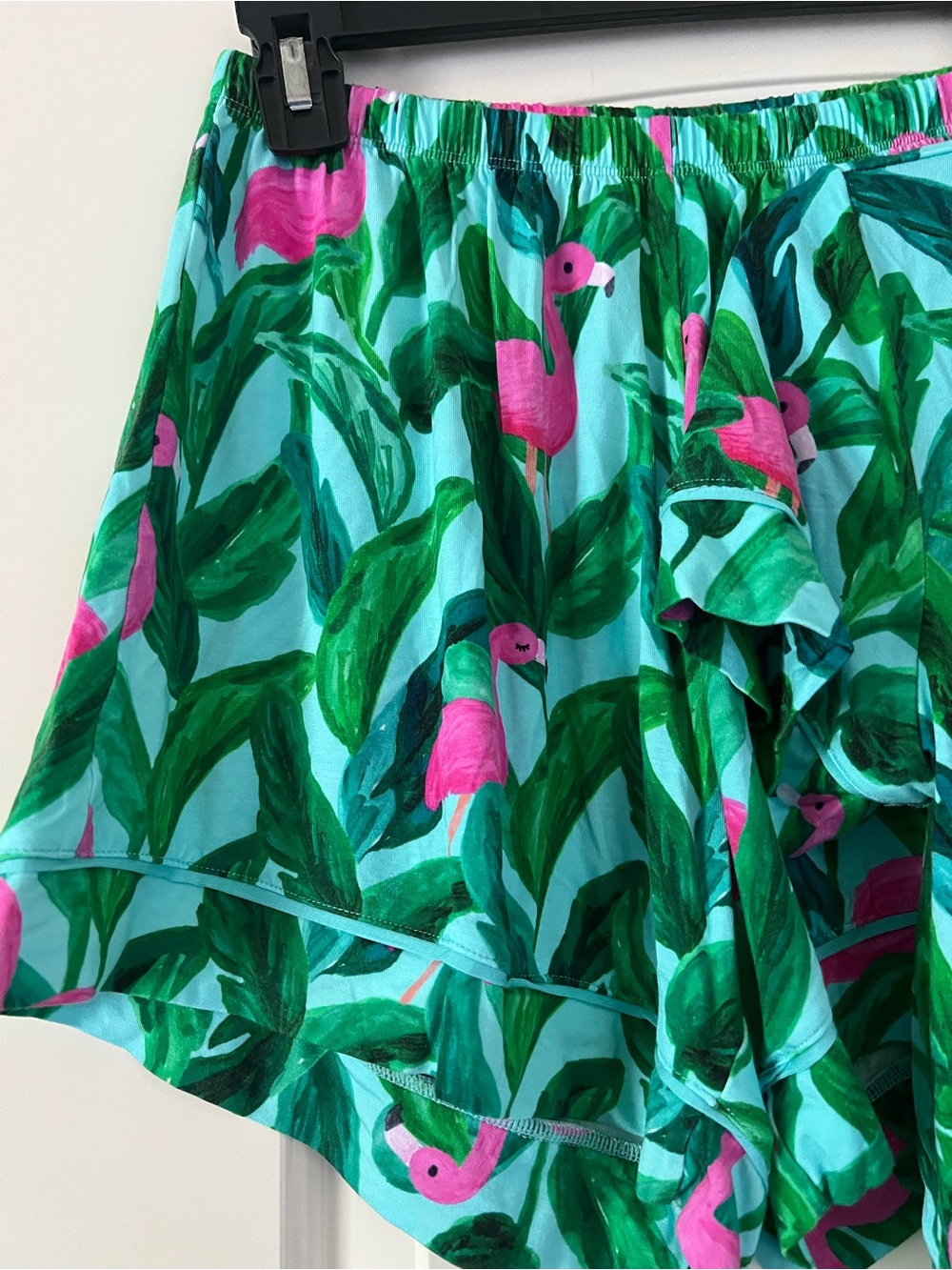 Little Sleepies Palm Springs flamingo tropical top and shorts pajamas set XS - Picture 4 of 7
